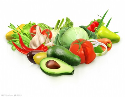 卡通彩色水果蔬菜元素